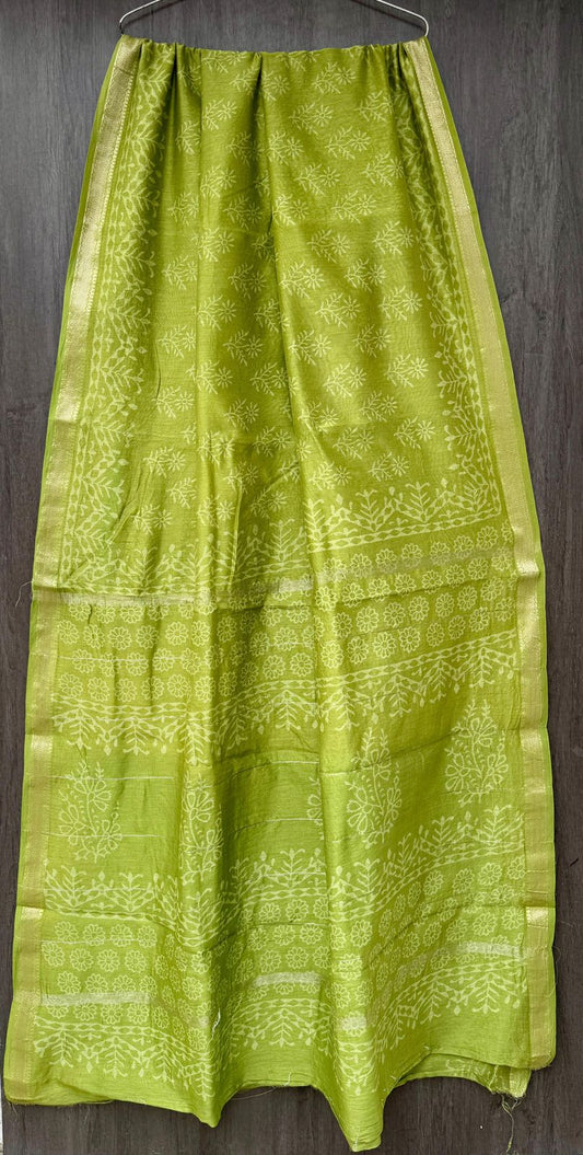 Roy | Block printed Maheshwari Silk Saree