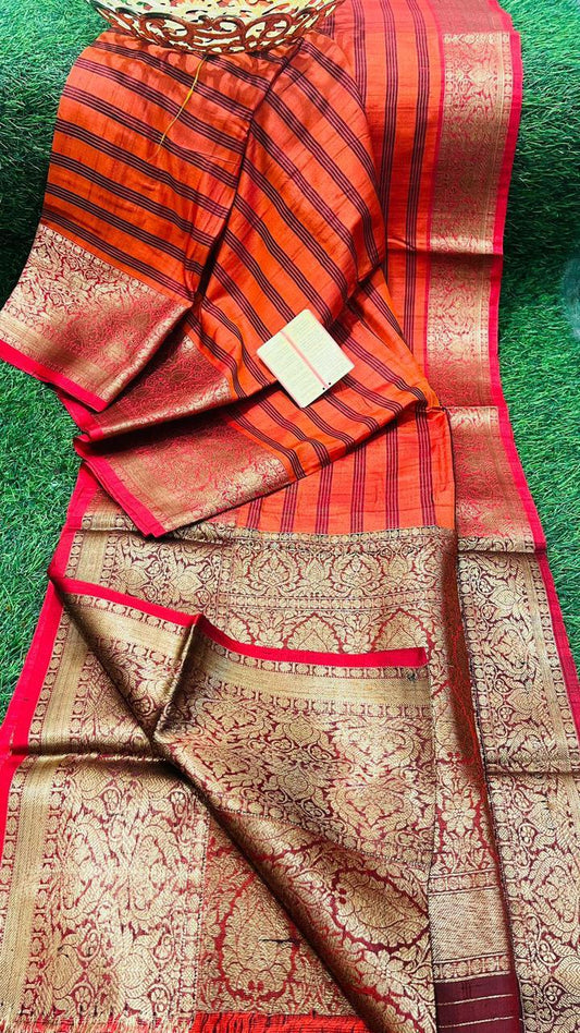 Geetha-tussar-banarasee | Tussar silk Banarasee sarees