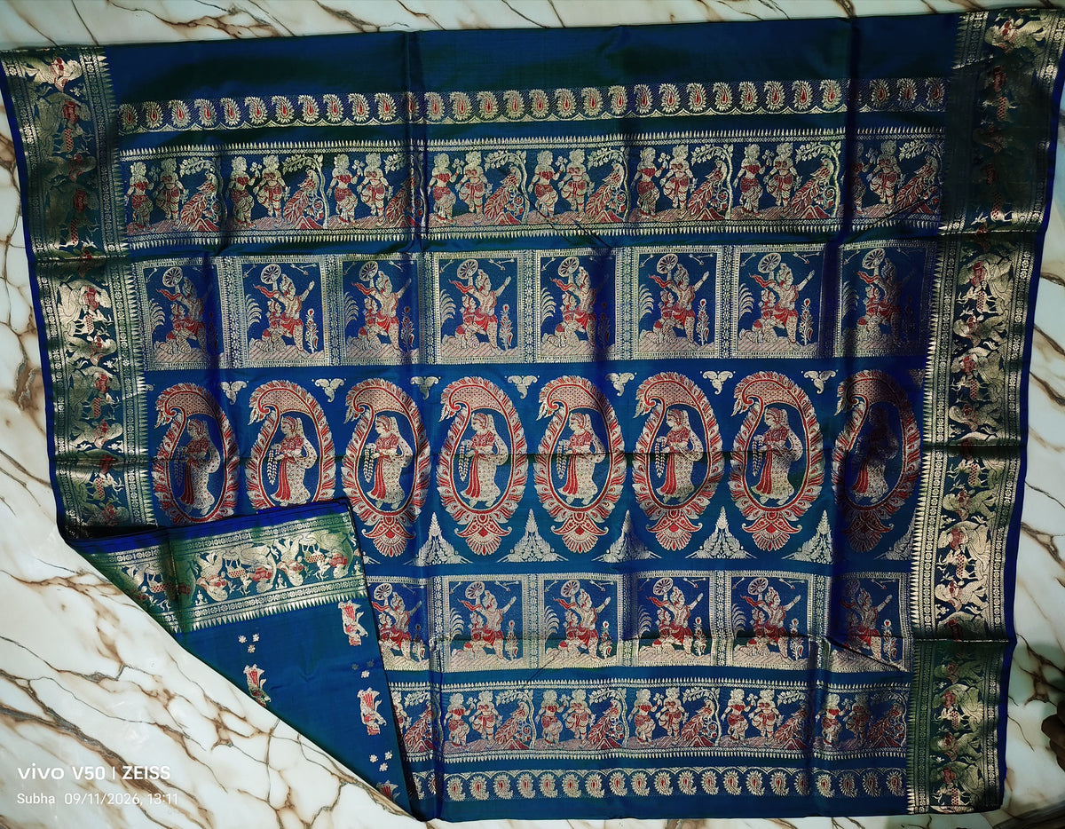 Bishnupuri Meenakari
 Swarnochuri 
Silk mark certified 