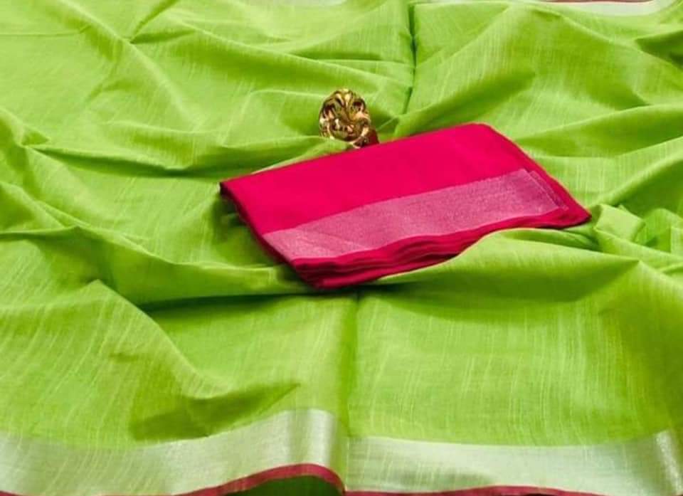 Tejaswi | Plain Linen Saree