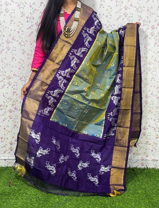 *IKKAT SILK DUPPATA*
*Length: 2.5 meters*
*Height: 36 inches*