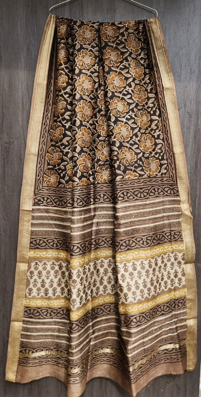 Binni | Block printed with Maheshwari border