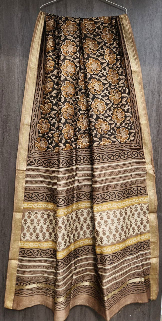Binni | Block printed with Maheshwari border