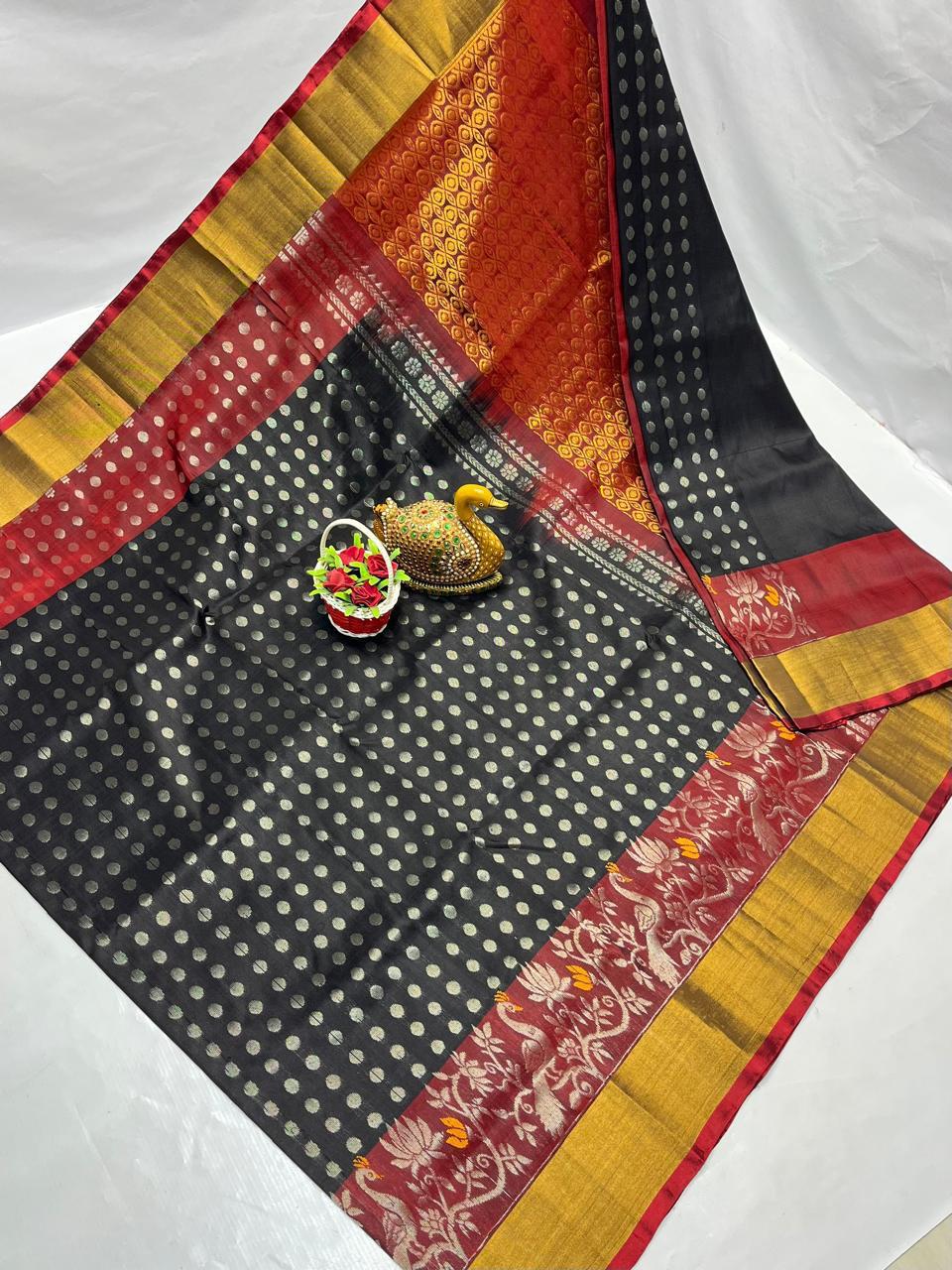 Ummulkhair | Uppada Pattu Saree with all over buttis