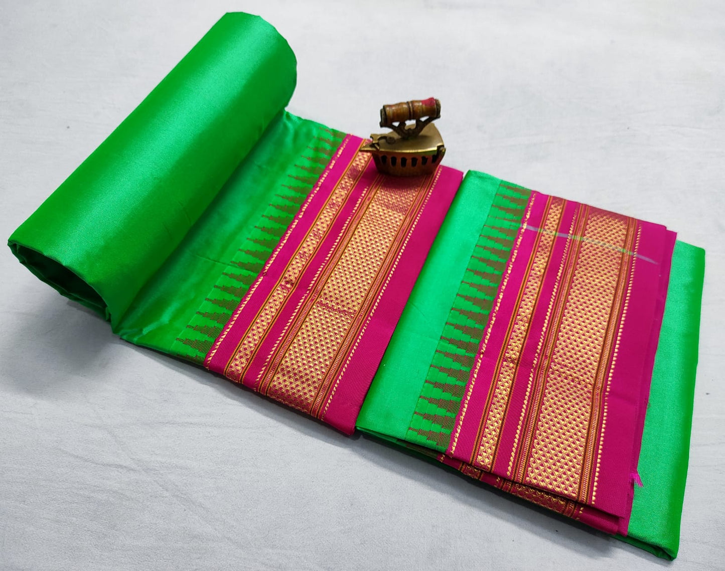 Deepal-ilkal-pure-silk-saree | Plain Ilkal Pure Silk Saree