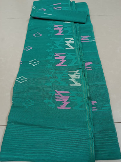 Authentic bangladesi 
half silk jamdani
With bp