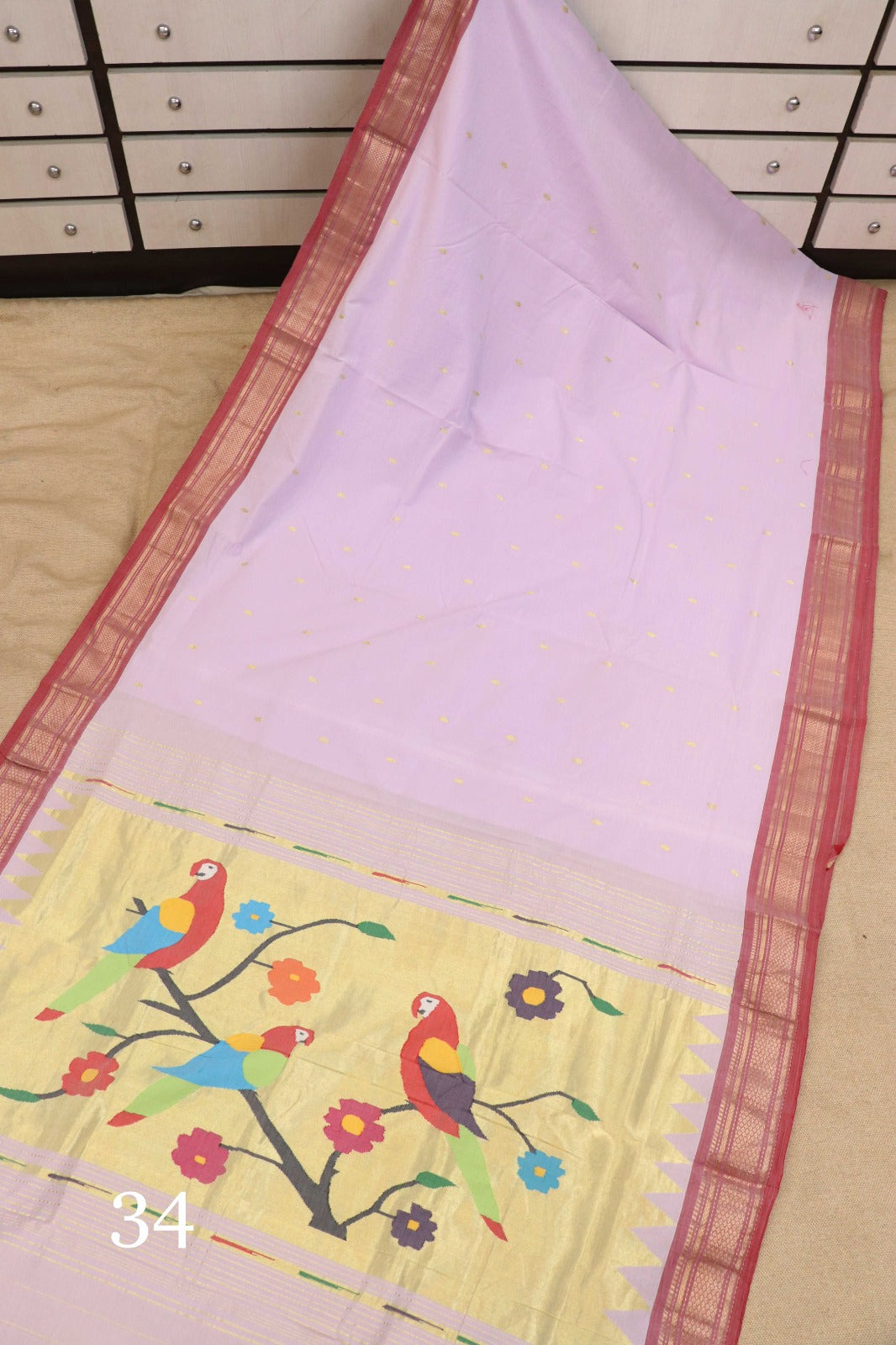 Irzika | Cotton Handloom Paithani Saree