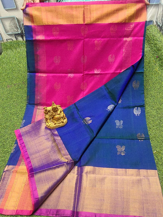 Vidya-handloom-uppada-pure-pattu-sarees| Handloom Uppada Pure Pattu Sarees