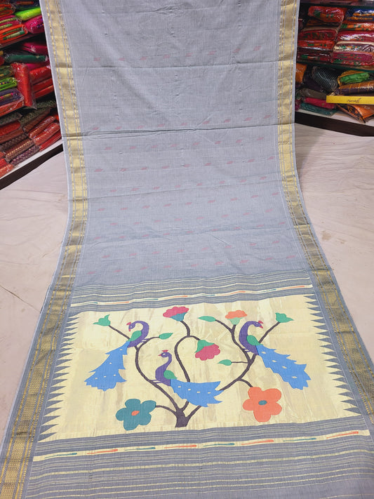 Gandhaar | Cotton Paithani Saree