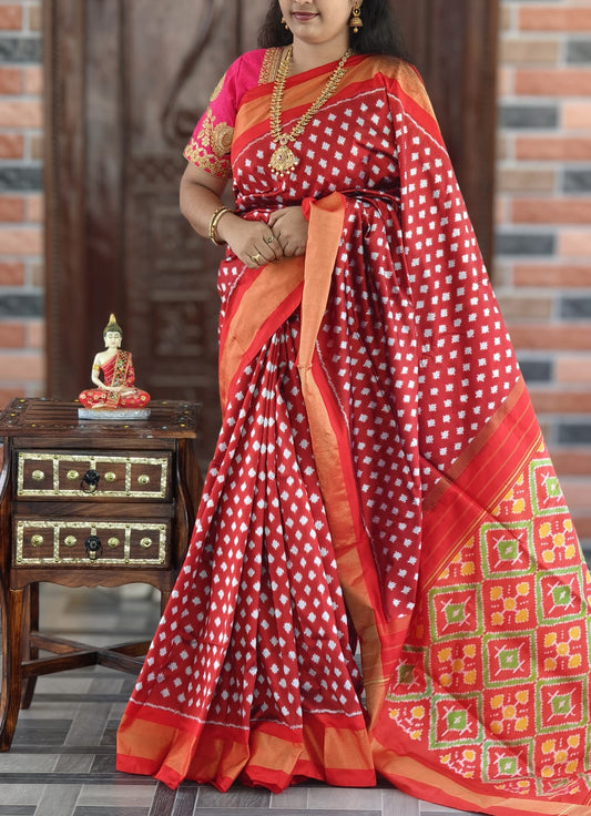 Imaani | Pochampally Ikat silk saree