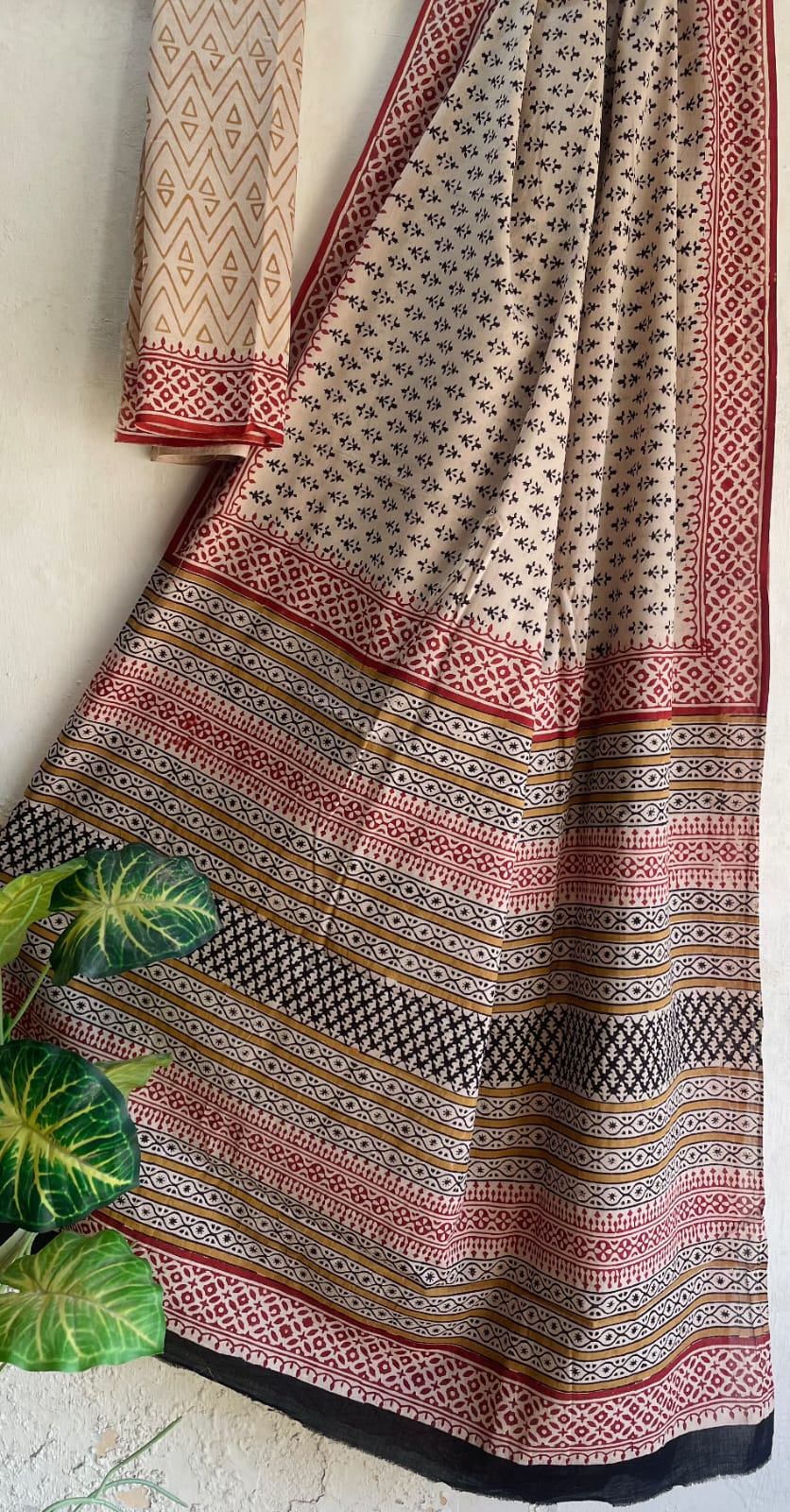 Mihika | Mul Cotton Blockprint Saree