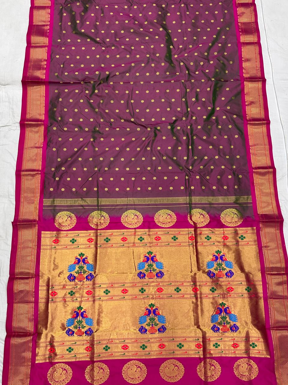 Canshita | Kalanjali Pure Silk Paithani Saree