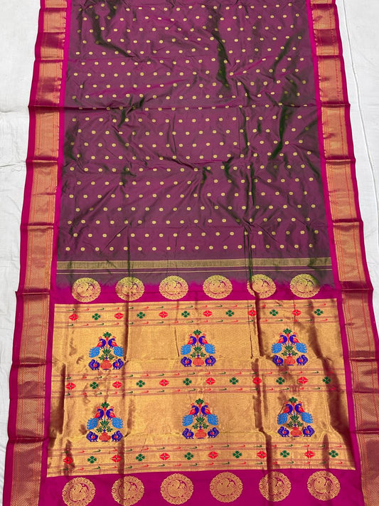 Canshita | Kalanjali Pure Silk Paithani Saree