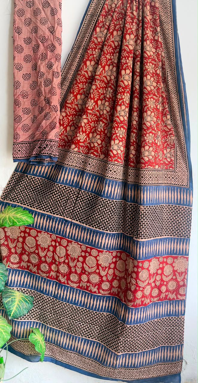 block prints on mul cotton