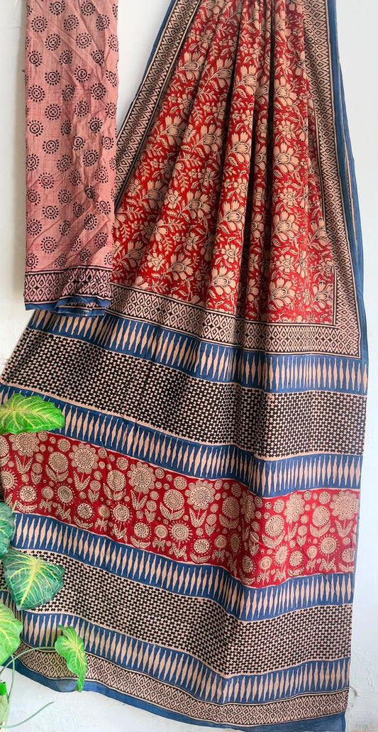 block prints on mul cotton