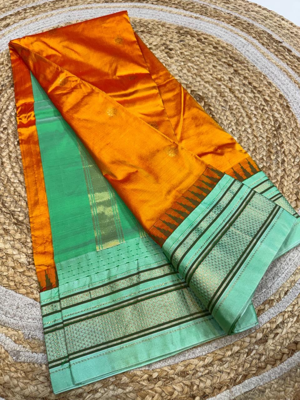 *All New Colours* 

*Exclusive silk ilkal saree*
*Pure silk korvai temple border* with *body butta* design superior quality ilkal saree & contrast blouse 
6.10mtrs length 
Full body pure silk 
Border, pallu & blouse semi silk
