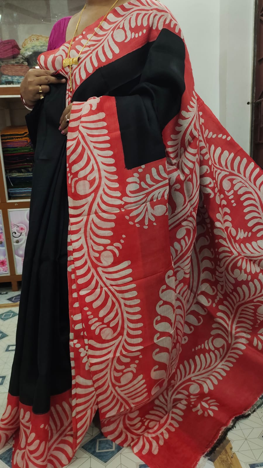 Adimya | Murshidabad Silk Batik Sarees