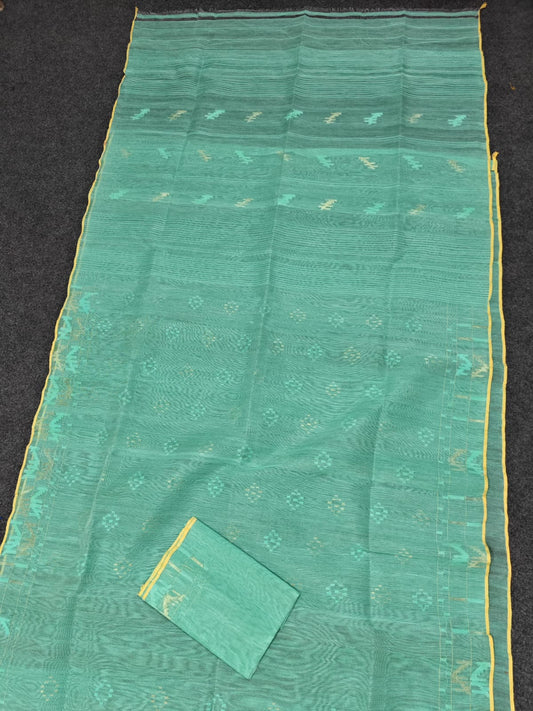 Authentic bangladesi 
half silk jamdani
With bp