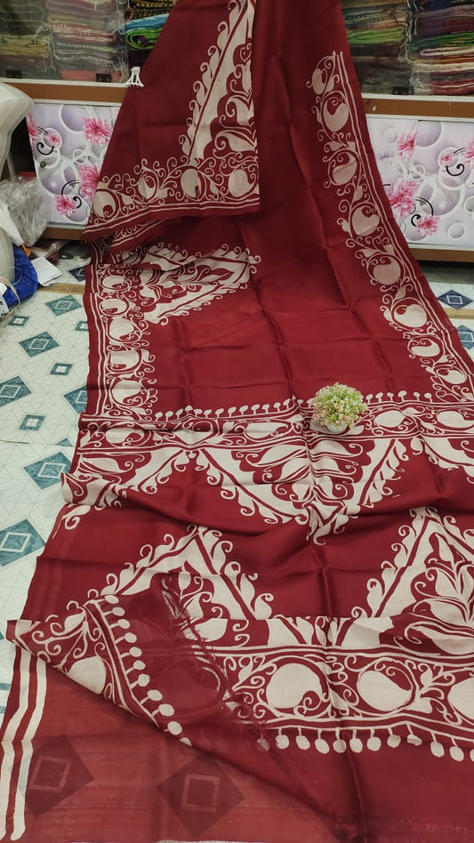 Adirani | Murshidabad Silk Batik Sarees