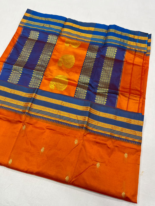 *Narayanpeth silk saree*
Running blouse 
Shoulder butti 
Pure silk
*Price: 6300/- + ship*
