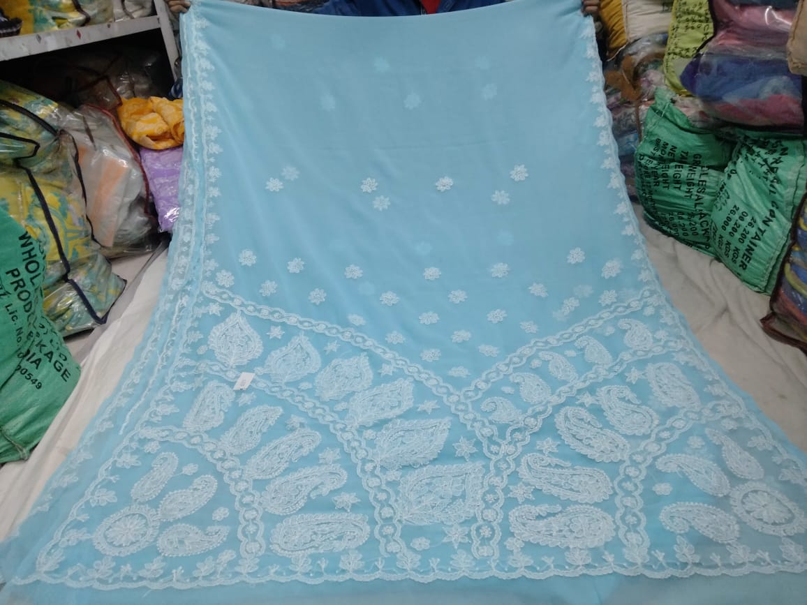 Lavanya-Chikankari-saree | Georgette chikankari saree