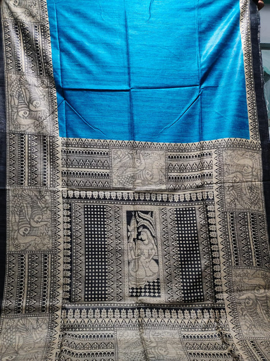 Arpita  | Screen prints on tussar silk