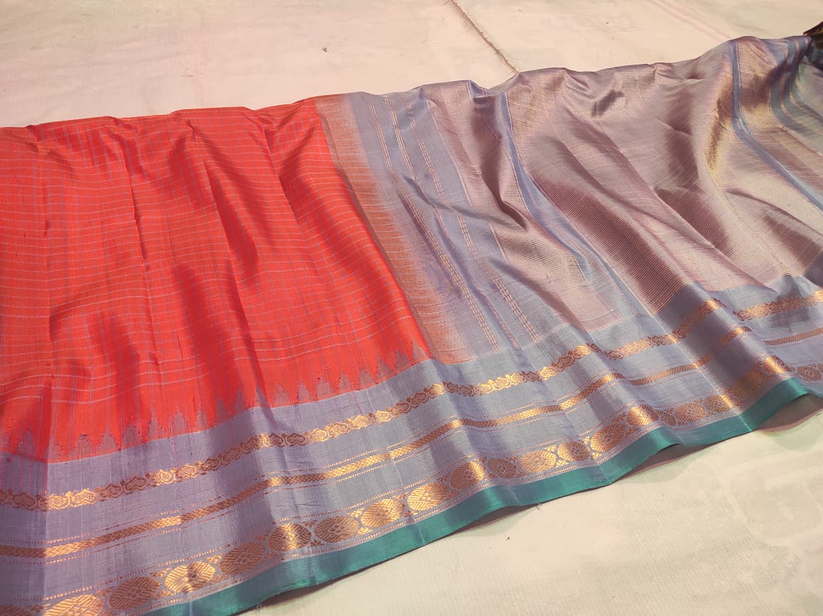 Vaha-Gadwal| Gadwal Sarees in pure Silk