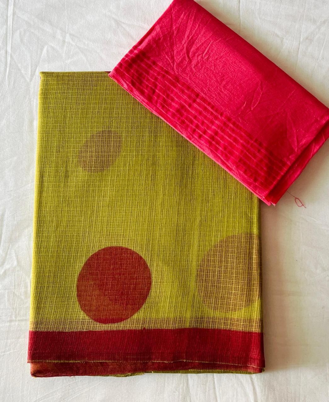 Rajan  | block printed by hand on Kota Doria cotton sarees