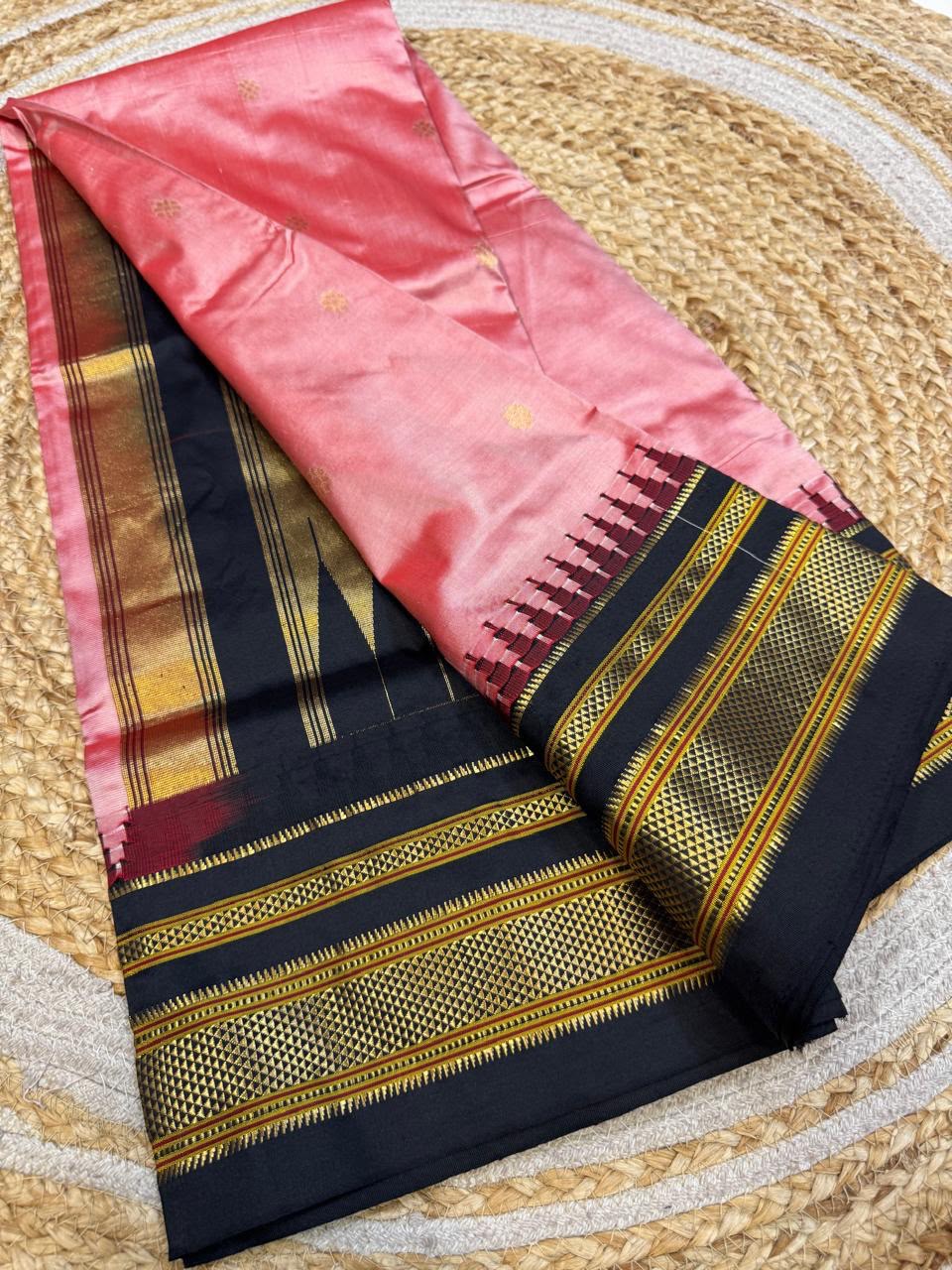 *All New Colours* 

*Exclusive silk ilkal saree*
*Pure silk korvai temple border* with *body butta* design superior quality ilkal saree & contrast blouse 
6.10mtrs length 
Full body pure silk 
Border, pallu & blouse semi silk
