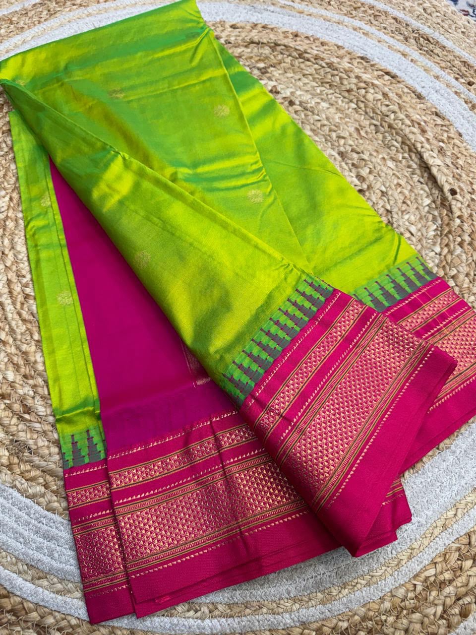 *All New Colours* 

*Exclusive silk ilkal saree*
*Pure silk korvai temple border* with *body butta* design superior quality ilkal saree & contrast blouse 
6.10mtrs length 
Full body pure silk 
