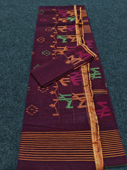 Deepthi | Cotton Silk Dhakai Saree
