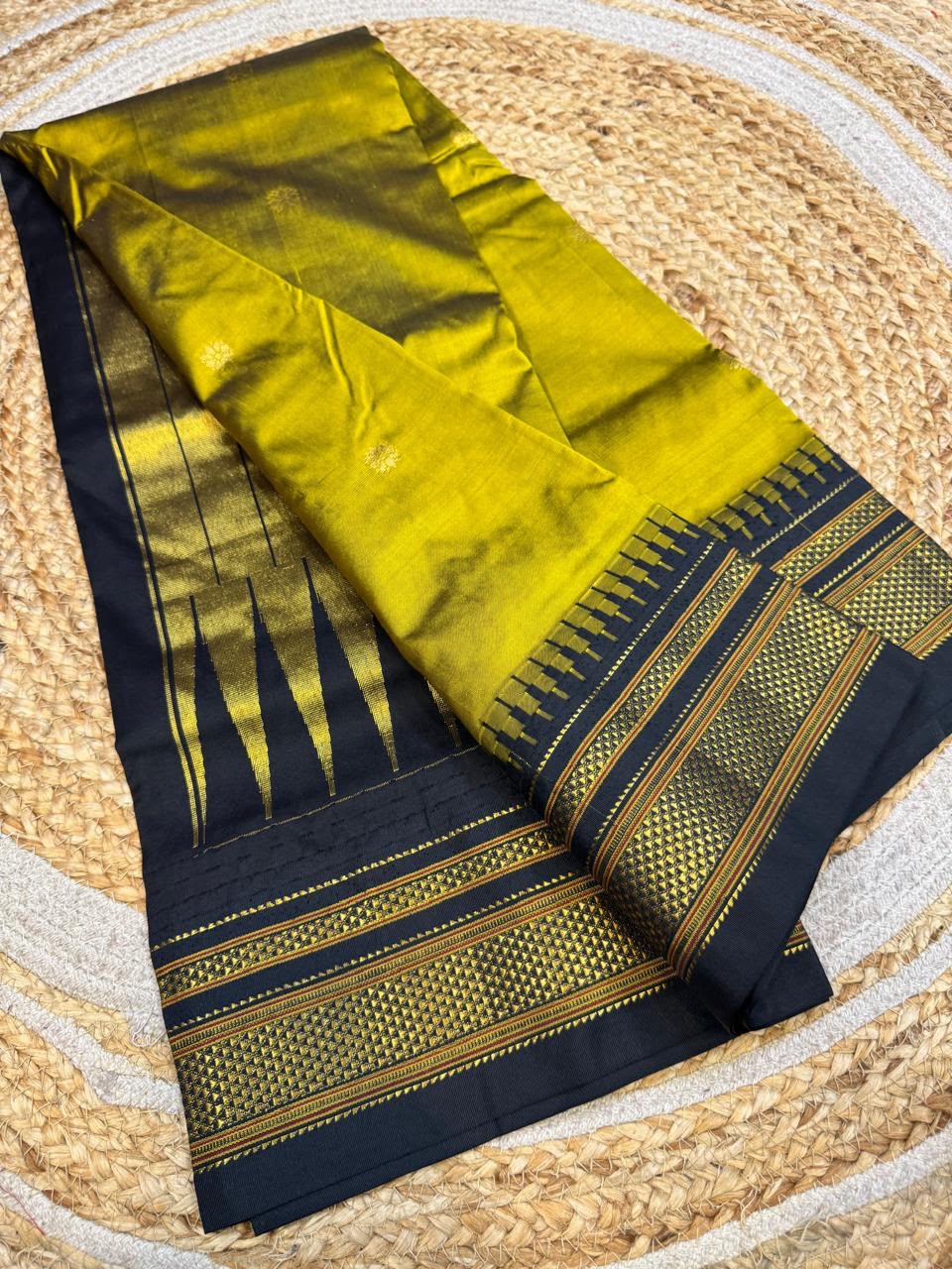 *All New Colours* 

*Exclusive silk ilkal saree*
*Pure silk korvai temple border* with *body butta* design superior quality ilkal saree & contrast blouse 
6.10mtrs length 
Full body pure silk 
Border, pallu & blouse semi silk
