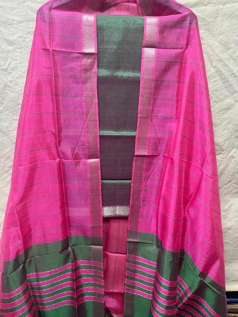 Kanishka-mangalagiri-pattu-dress-material | Mangalagiri-Pattu-Dress-Material