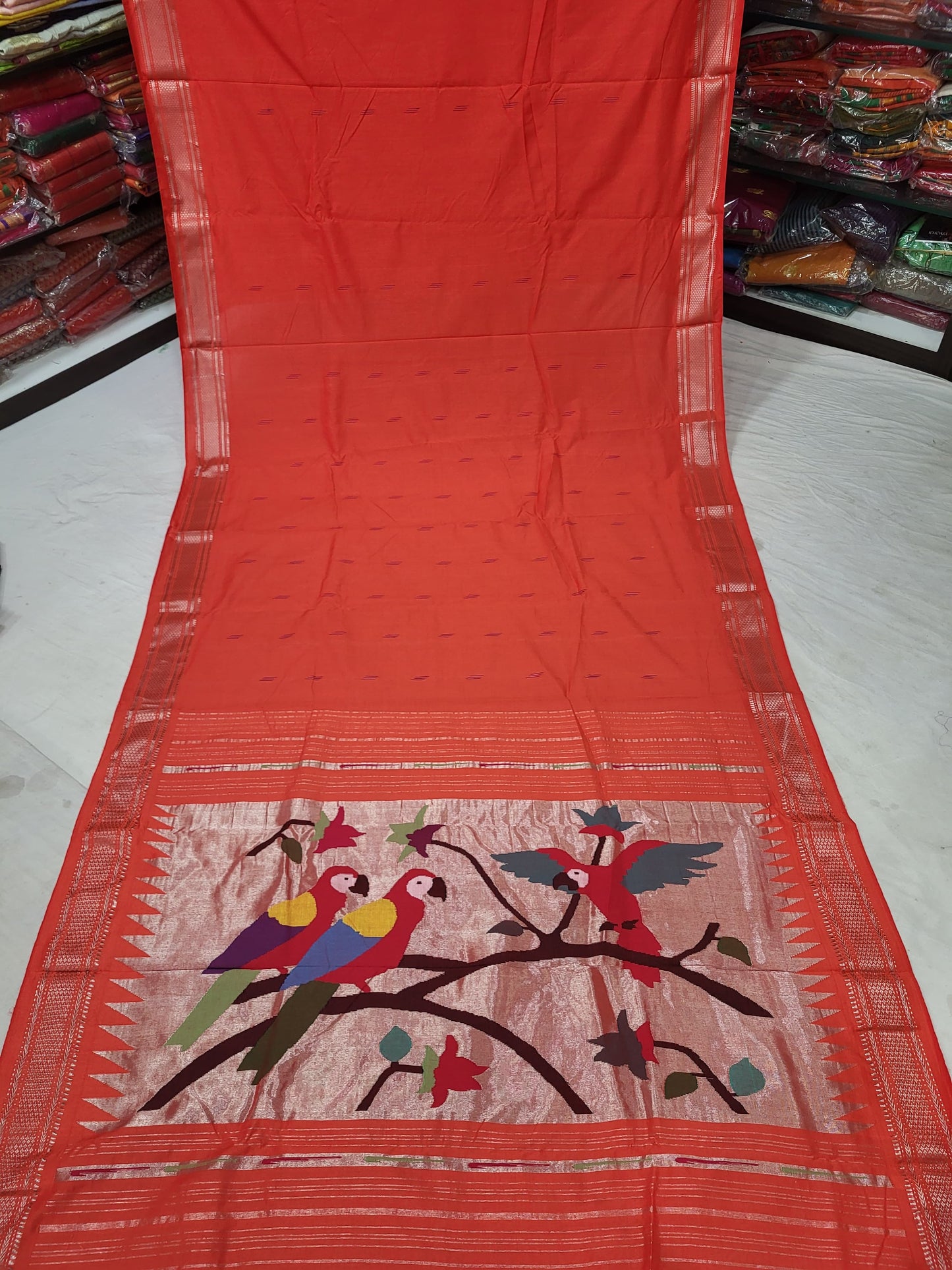 Janaki | Cotton Handloom Paithani Saree