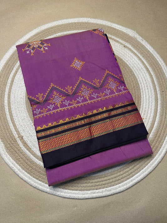 Kasthila | Kasuti Work on Cotton Saree
