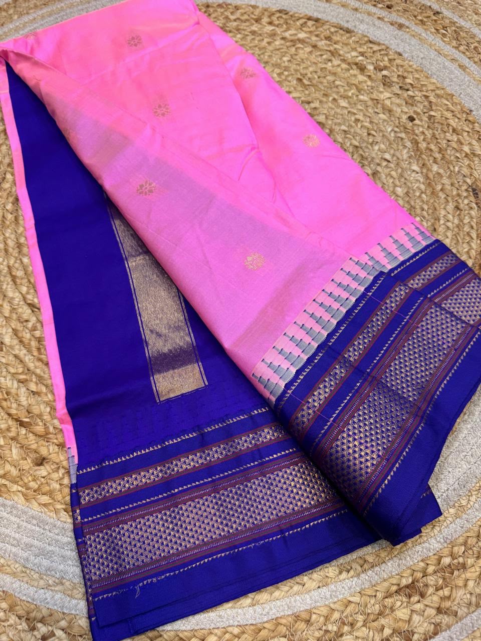 *All New Colours* 

*Exclusive silk ilkal saree*
*Pure silk korvai temple border* with *body butta* design superior quality ilkal saree & contrast blouse 
6.10mtrs length 
Full body pure silk 
Border, pallu & blouse semi silk
