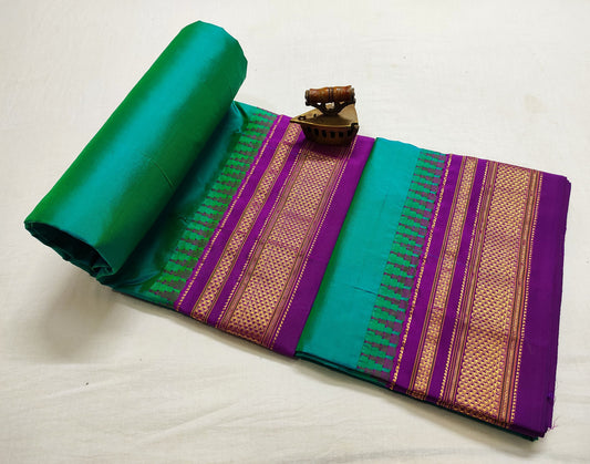 Chitrashi-ilkal-pure-silk-saree | Plain Ilkal Pure Silk Saree