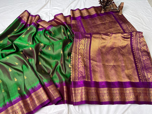 Hanisah | Gadwal Sarees in pure Silk