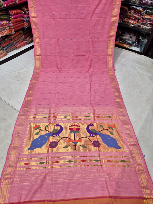 Gargi | Cotton Handloom Paithani Saree