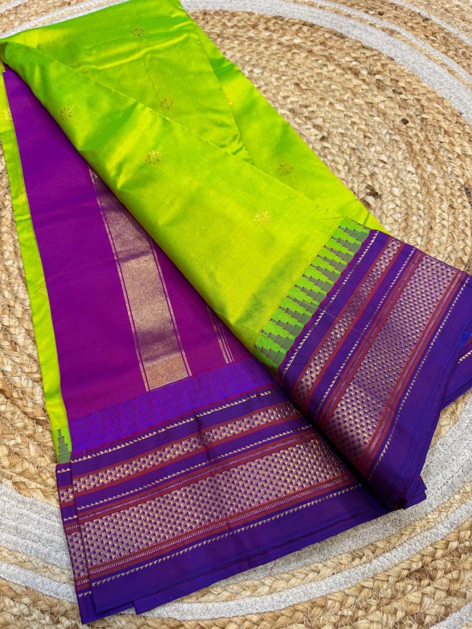 *All New Colours* 

*Exclusive silk ilkal saree*
*Pure silk korvai temple border* with *body butta* design superior quality ilkal saree & contrast blouse 
6.10mtrs length 
Full body pure silk 
Border, pallu & blouse semi silk
