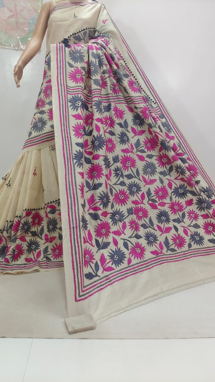 Pure Tassor kanthastich 
with bp 
Silk mark certified
