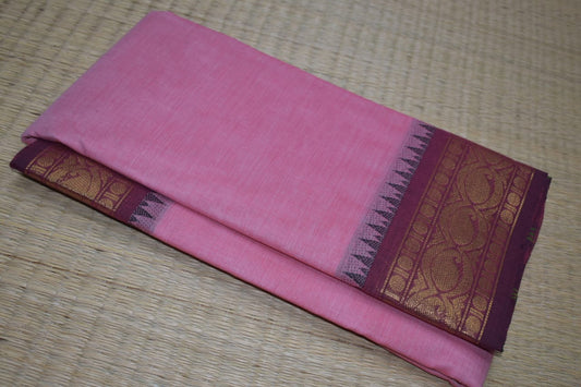 Chettinadu Cotton Saree in Pink