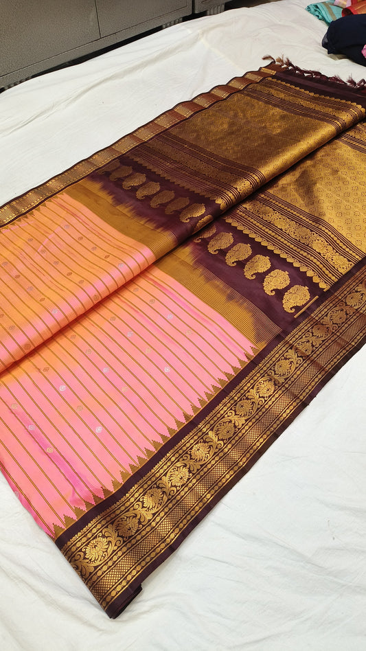 Arundati-gadwal| Gadwal Sarees in pure Silk