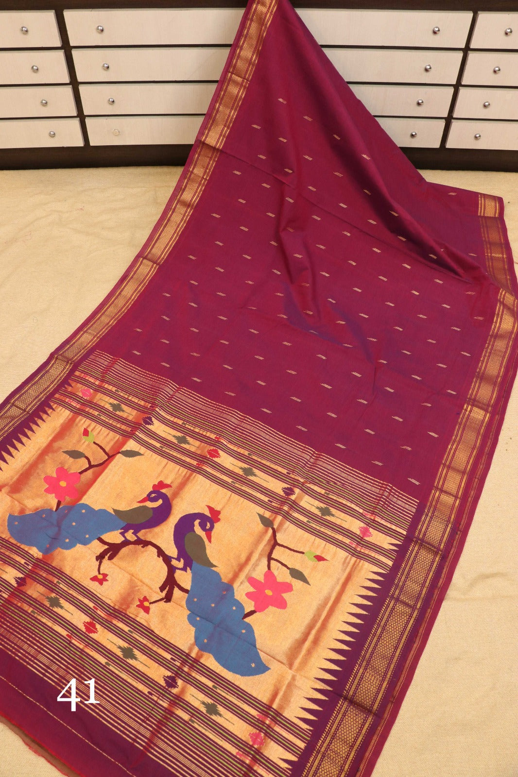 Vhimaya | Cotton Handloom Paithani Saree