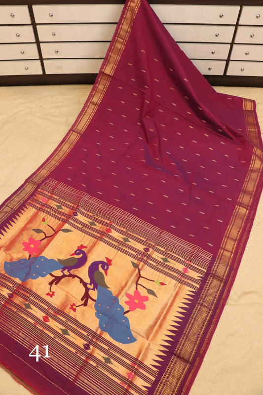 Vhimaya | Cotton Handloom Paithani Saree