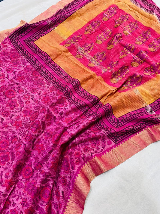 Malvika | Block prints on cotton silk