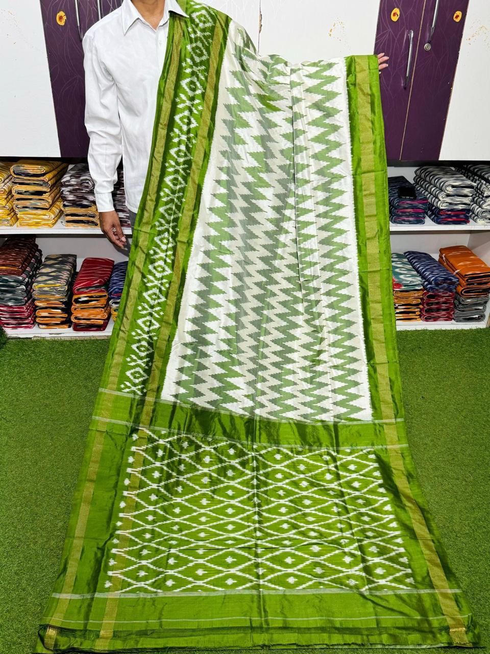 Hasleen | Pure silk ikat saree