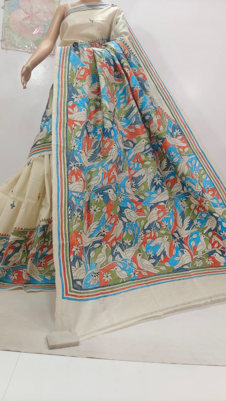 Pure Tassor kanthastich 
with bp 
Silk mark certified
