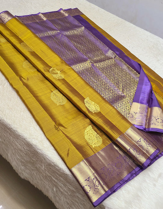 Aashnajaya | 1G Zari Pure silk kanchipuram saree