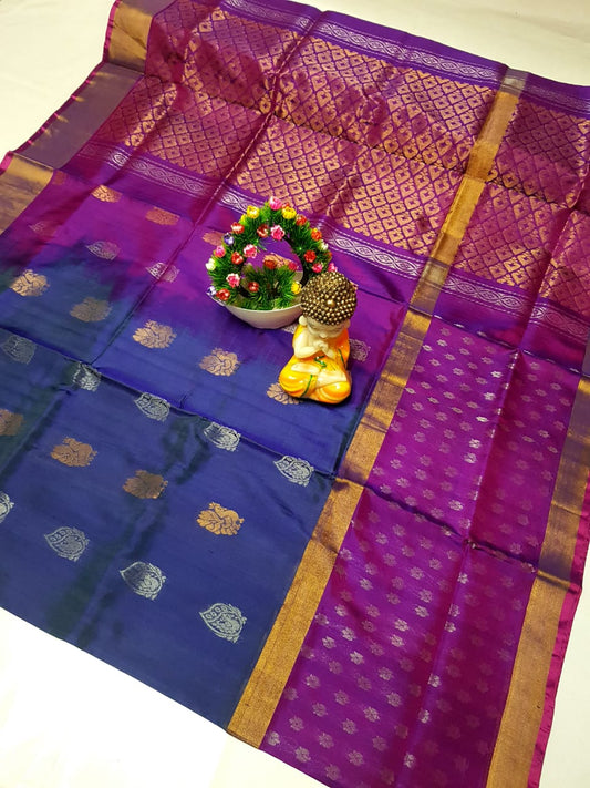 Utpala | Uppada Pattu Saree with big buttas